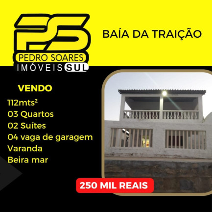 Imagem Casa com 3 Quartos à Venda, 118 m² em Centro - Baía Da Traição Imagem Casa com 3 Quartos à Venda, 118 m² em Centro - Baía Da Traição
