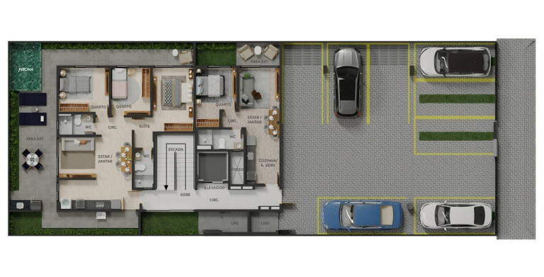 Imagem Cobertura com 2 Quartos à Venda, 101 m² em Bessa - João Pessoa Imagem Cobertura com 2 Quartos à Venda, 101 m² em Bessa - João Pessoa