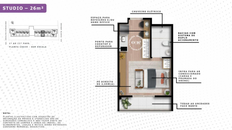 Imagem Imóvel com 1 Quarto à Venda, 25 m² em Santo Amaro - São Paulo