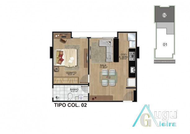 Imagem Apartamento com 1 Quarto à Venda, 42 m² em Centro - Guarapari
