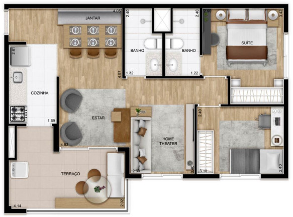 Imagem Apartamento com 2 Quartos à Venda, 53 m² em Mooca - São Paulo Imagem Apartamento com 2 Quartos à Venda, 53 m² em Mooca - São Paulo