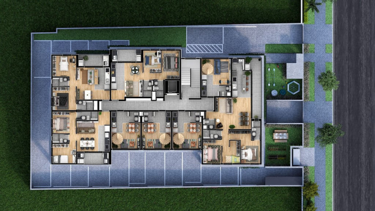 Imagem Flat com 1 Quarto à Venda, 38 m² em água Verde - Curitiba