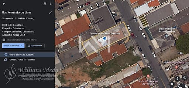 Terreno à Venda, 500 m² em Centro - Guarulhos