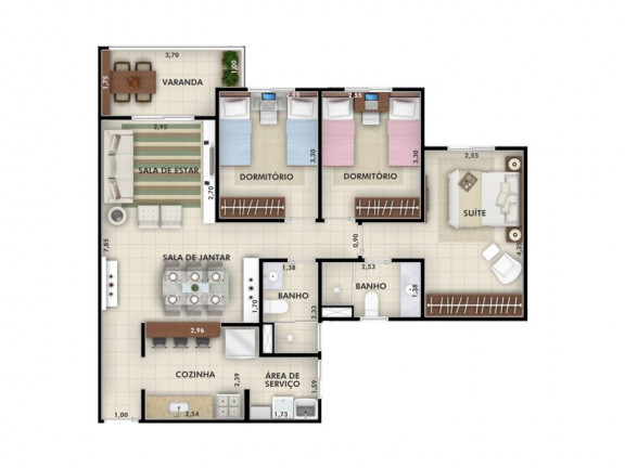 Imagem Imóvel com 3 Quartos à Venda, 86 m² em Jardim Rosinha - Itu Imagem Imóvel com 3 Quartos à Venda, 86 m² em Jardim Rosinha - Itu