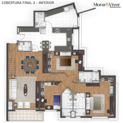 Imagem Apartamento com 3 Quartos à Venda, 146 m² em Juvevê - Curitiba Imagem Apartamento com 3 Quartos à Venda, 146 m² em Juvevê - Curitiba