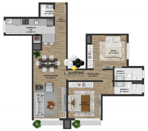Imagem Apartamento com 2 Quartos à Venda, 76 m² em Floresta - Gramado Imagem Apartamento com 2 Quartos à Venda, 76 m² em Floresta - Gramado