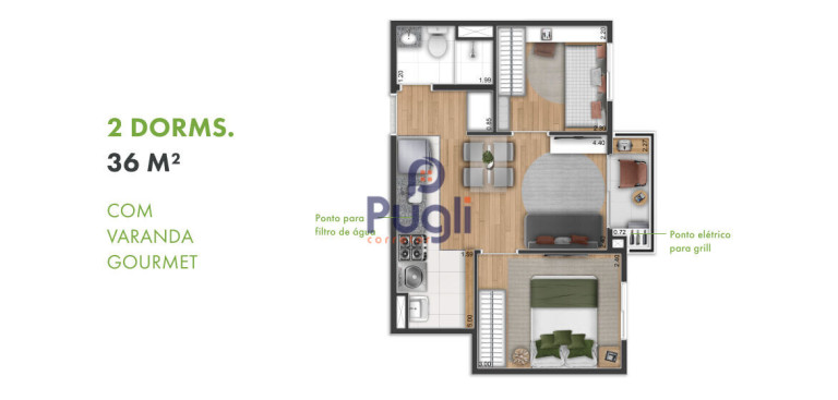 Imagem Apartamento com 2 Quartos à Venda, 36 m² em Vila Nair - São Paulo