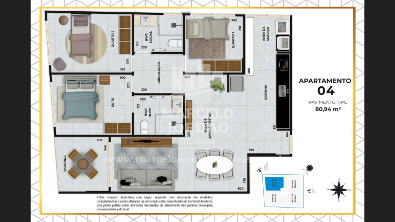Apartamento com 3 Quartos à Venda, 85 m² em Balneário De Iriri - Anchieta