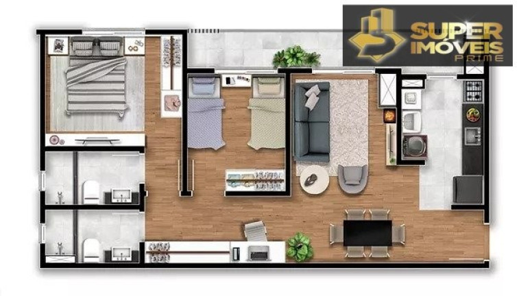 Imagem Apartamento com 2 Quartos à Venda, 70 m² em Três Vendas - Pelotas Imagem Apartamento com 2 Quartos à Venda, 70 m² em Três Vendas - Pelotas