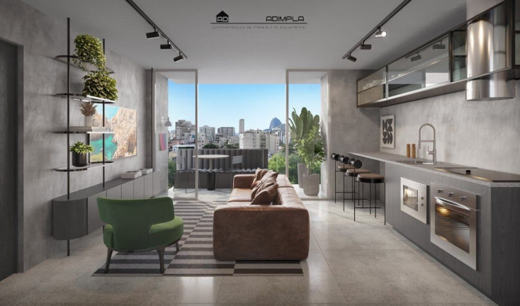 Imagem Apartamento com 1 Quarto à Venda, 52 m² em Humaitá - Rio De Janeiro