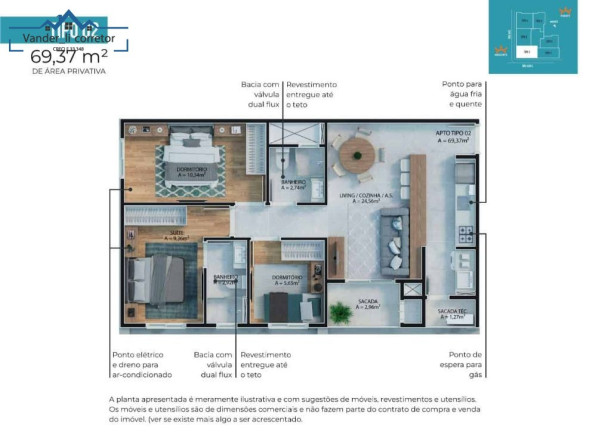 Imagem Imóvel com 2 Quartos à Venda, 69 m² em Morretes Imagem Imóvel com 2 Quartos à Venda, 69 m² em Morretes