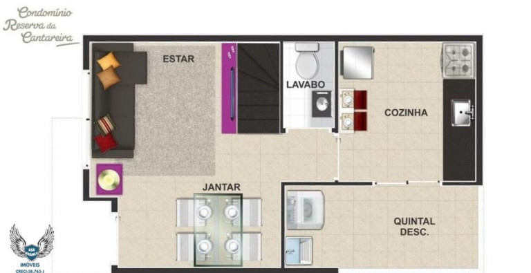 Casa de Condomínio com 2 Quartos à Venda, 60 m² em Tremembé - São Paulo
