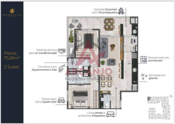 Imagem Apartamento com 2 Quartos à Venda, 75 m² em Praia Grande - Ubatuba Imagem Apartamento com 2 Quartos à Venda, 75 m² em Praia Grande - Ubatuba