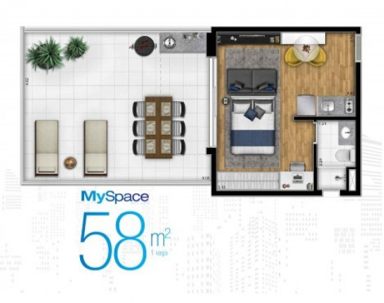 Imagem Apartamento com 2 Quartos à Venda, 55 m² em Centro - São Paulo