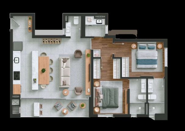 Imagem Apartamento com 2 Quartos à Venda, 81 m² em Portão - Curitiba Imagem Apartamento com 2 Quartos à Venda, 81 m² em Portão - Curitiba