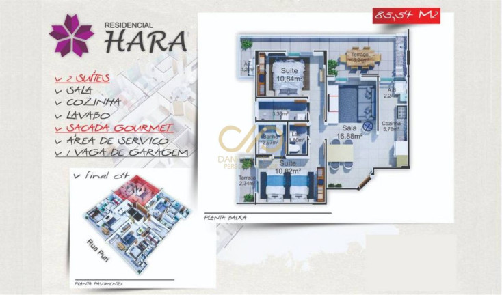 Imagem Apartamento com 2 Quartos à Venda, 77 m² em Tupi - Praia Grande