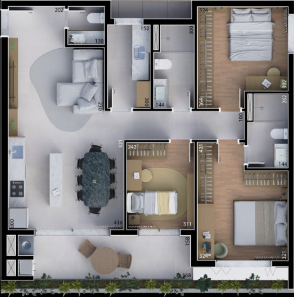Imagem Apartamento com 3 Quartos à Venda, 101 m² em água Verde - Curitiba