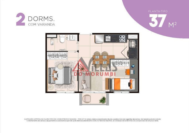 Imagem Apartamento com 2 Quartos à Venda, 39 m² em Santo Amaro - São Paulo Imagem Apartamento com 2 Quartos à Venda, 39 m² em Santo Amaro - São Paulo