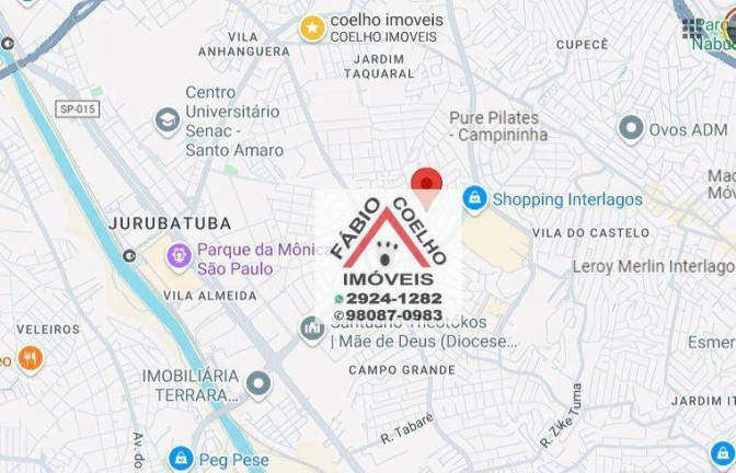 Sobrado com 2 Quartos à Venda, 120 m² em Campo Grande - São Paulo