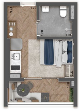 Imagem Studio com 1 Quarto à Venda, 25 m² em Alto Da Mooca - São Paulo Imagem Studio com 1 Quarto à Venda, 25 m² em Alto Da Mooca - São Paulo