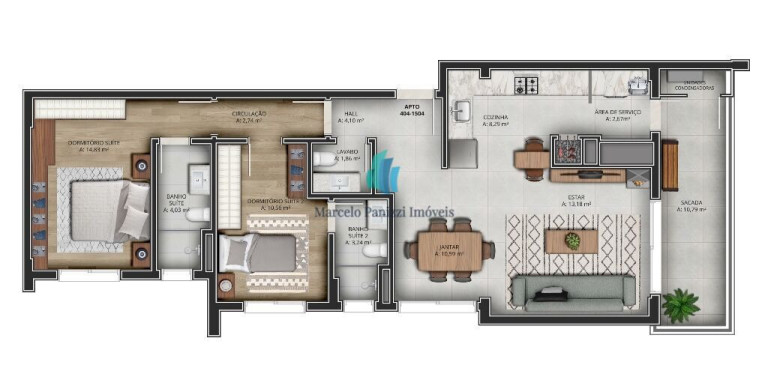 Imagem Apartamento com 2 Quartos à Venda, 105 m² em São Bento - Bento Gonçalves Imagem Apartamento com 2 Quartos à Venda, 105 m² em São Bento - Bento Gonçalves