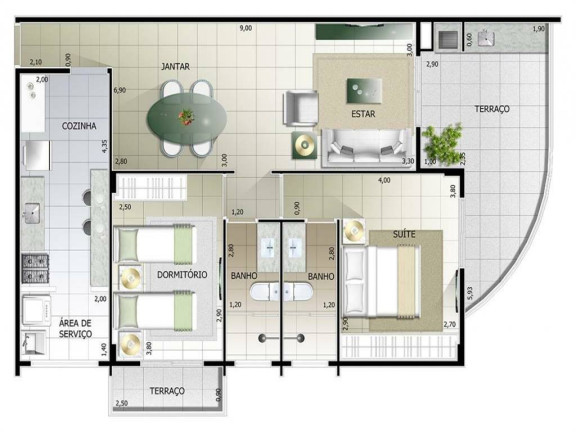 Imagem Apartamento com 2 Quartos à Venda, 85 m² em Ocian - Praia Grande Imagem Apartamento com 2 Quartos à Venda, 85 m² em Ocian - Praia Grande