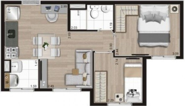 Imagem Imóvel com 2 Quartos à Venda, 36 m² em Cambuci - São Paulo Imagem Imóvel com 2 Quartos à Venda, 36 m² em Cambuci - São Paulo