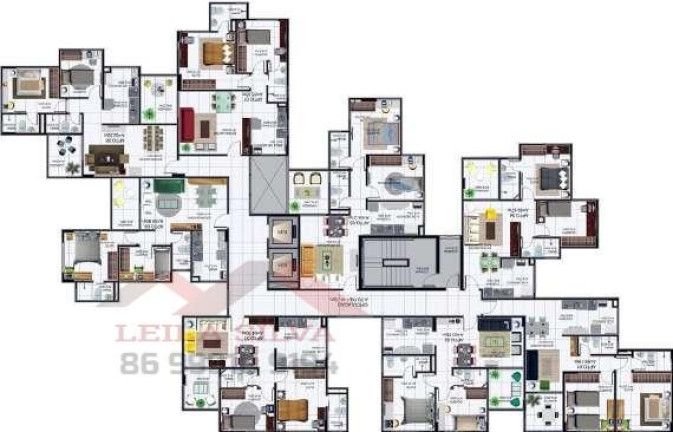 Imagem Apartamento com 2 Quartos à Venda, 64 m² em Fatima - Teresina Imagem Apartamento com 2 Quartos à Venda, 64 m² em Fatima - Teresina
