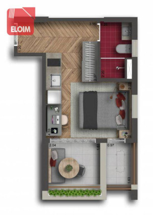Imagem Studio à Venda, 20 m² em Jardins - São Paulo Imagem Studio à Venda, 20 m² em Jardins - São Paulo