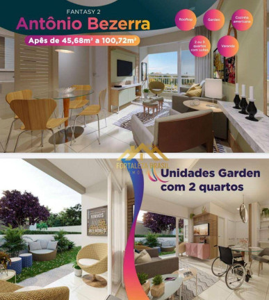 Imagem Imóvel com 2 Quartos à Venda, 49 m² em Quintino Cunha - Fortaleza