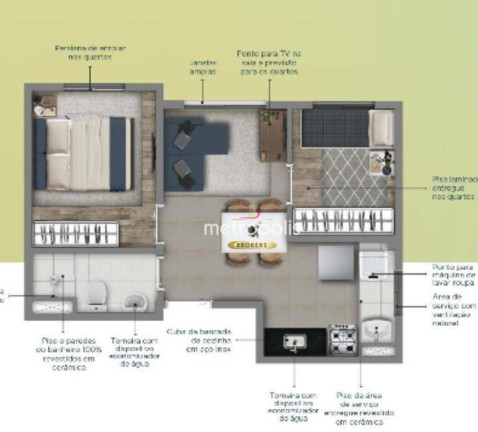Imagem Apartamento com 2 Quartos à Venda, 34 m² em Mooca - São Paulo Imagem Apartamento com 2 Quartos à Venda, 34 m² em Mooca - São Paulo