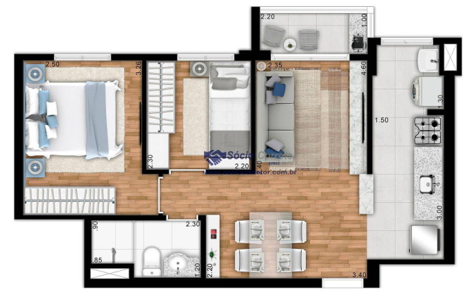 Imagem Apartamento com 2 Quartos à Venda, 45 m² em Vila Galvão - Guarulhos Imagem Apartamento com 2 Quartos à Venda, 45 m² em Vila Galvão - Guarulhos