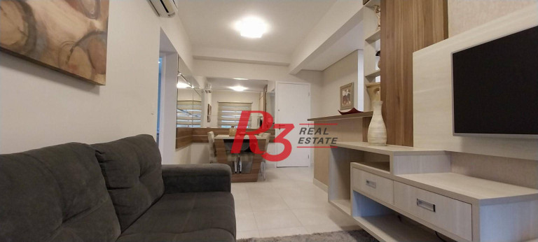 Imagem Apartamento com 1 Quarto para Alugar, 50 m² em Gonzaga - Santos