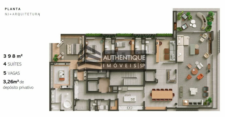 Imagem Cobertura com 4 Quartos à Venda, 620 m² em Vila Nova Conceição - São Paulo Imagem Cobertura com 4 Quartos à Venda, 620 m² em Vila Nova Conceição - São Paulo