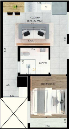 Imagem Apartamento com 1 Quarto à Venda, 24 m² em Vila Matilde - São Paulo Imagem Apartamento com 1 Quarto à Venda, 24 m² em Vila Matilde - São Paulo