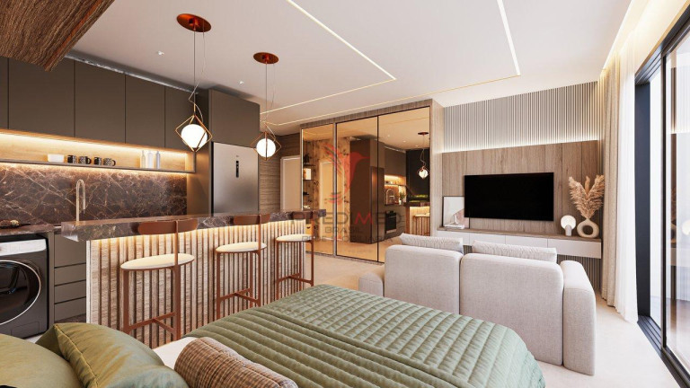 Imagem Imóvel com 1 Quarto à Venda, 27 m² em Armação De Itapocoroi - Penha Imagem Imóvel com 1 Quarto à Venda, 27 m² em Armação De Itapocoroi - Penha
