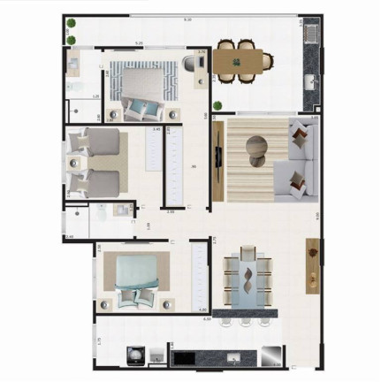 Imagem Apartamento com 3 Quartos à Venda, 114 m² em Guilhermina - Praia Grande Imagem Apartamento com 3 Quartos à Venda, 114 m² em Guilhermina - Praia Grande