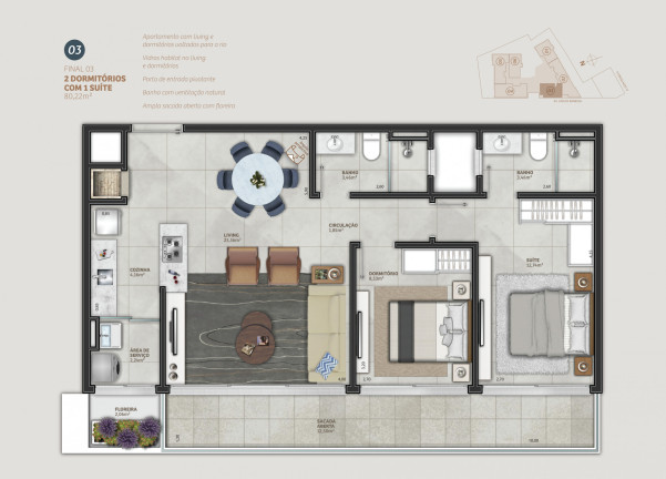 Imagem Apartamento com 3 Quartos à Venda, 108 m² em Predial - Torres Imagem Apartamento com 3 Quartos à Venda, 108 m² em Predial - Torres