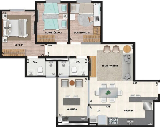 Imagem Apartamento com 3 Quartos à Venda, 84 m² em Vila Progresso - Jundiaí Imagem Apartamento com 3 Quartos à Venda, 84 m² em Vila Progresso - Jundiaí