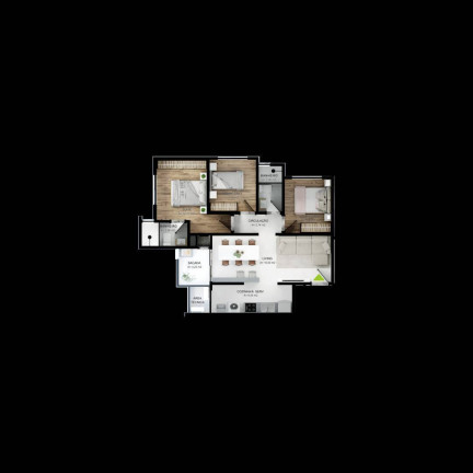 Imagem Apartamento com 2 Quartos à Venda, 70 m² em Morretes - Itapema