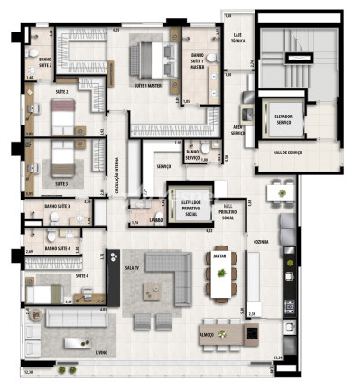 Imagem Apartamento com 4 Quartos à Venda, 220 m² em Setor Bueno - Goiânia Imagem Apartamento com 4 Quartos à Venda, 220 m² em Setor Bueno - Goiânia