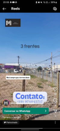Imagem Terreno à Venda, 1.336 m² em Recanto Do Sol I - Campinas Imagem Terreno à Venda, 1.336 m² em Recanto Do Sol I - Campinas