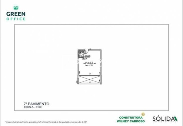 Sala Comercial à Venda, 42 m² em Sumaré - Caraguatatuba