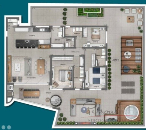 Imagem Apartamento com 3 Quartos à Venda, 165 m² em Cacupé - Florianópolis Imagem Apartamento com 3 Quartos à Venda, 165 m² em Cacupé - Florianópolis