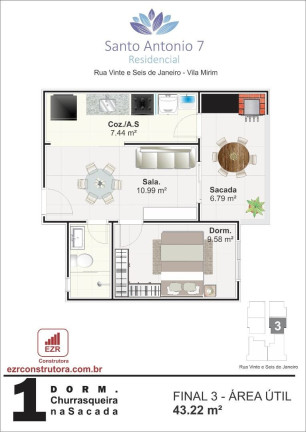 Imagem Apartamento com 1 Quarto à Venda, 43 m² em Mirim - Praia Grande Imagem Apartamento com 1 Quarto à Venda, 43 m² em Mirim - Praia Grande
