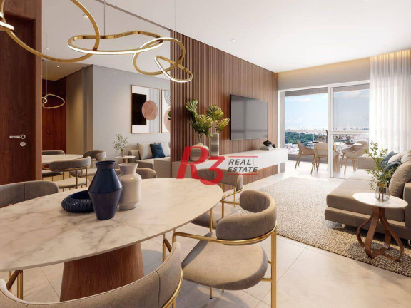 Imagem Apartamento com 3 Quartos à Venda, 108 m² em José Menino - Santos Imagem Apartamento com 3 Quartos à Venda, 108 m² em José Menino - Santos