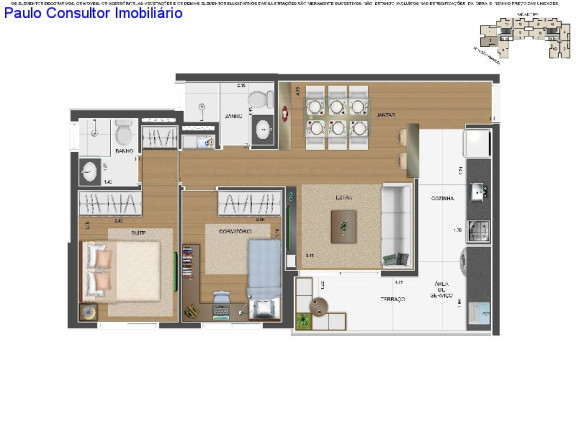 Imagem Imóvel com 2 Quartos à Venda, 54 m² em Centro - Diadema