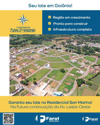 Imagem Terreno à Venda, 240 m² em Residencial San Marino - Goiânia Imagem Terreno à Venda, 240 m² em Residencial San Marino - Goiânia