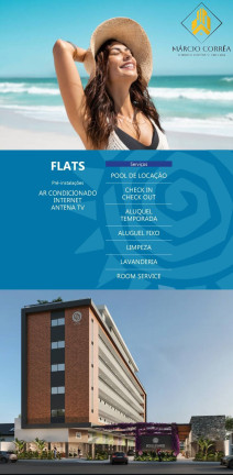 Imagem Apartamento com 1 Quarto à Venda, em Jacumã - Conde Imagem Apartamento com 1 Quarto à Venda, em Jacumã - Conde