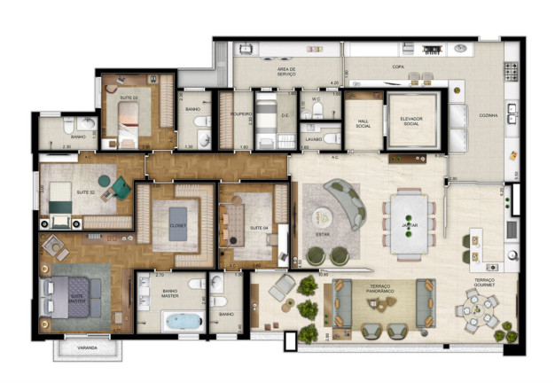 Imagem Apartamento com 4 Quartos à Venda, 211 m² em Cidade Jardim - São Paulo Imagem Apartamento com 4 Quartos à Venda, 211 m² em Cidade Jardim - São Paulo